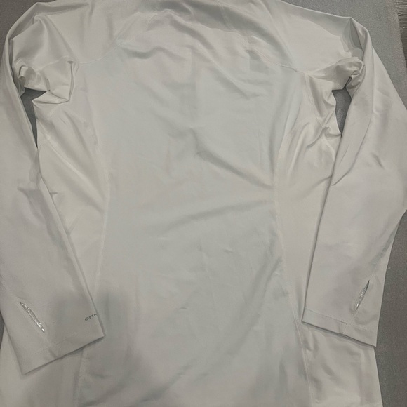 [L]Columbia white Men's Long-Sleeve Half-Zip Shirt Omni Heat Baselayer - Picture 9 of 12